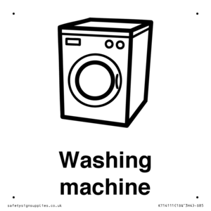 Dementia washing machine sign
